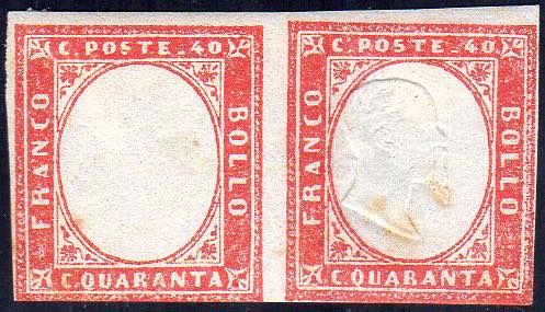 1863 - 40 cent. rosa vermiglio ... 