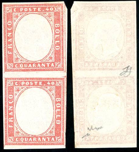 1863 - 40 cent. rosa vermiglio ... 