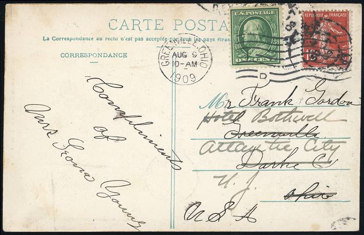 1909 - FRANCE/UNITED STATES OF ... 