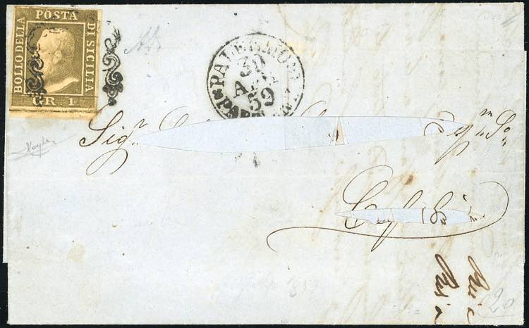 1859 - 1 grano bruno oliva, II ... 