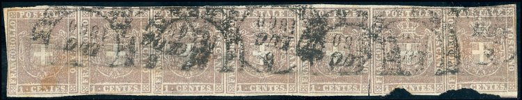 1860 - 1 cent. violetto bruno ... 