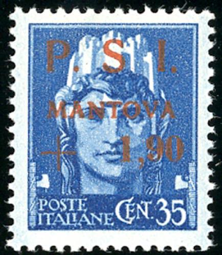 MANTOVA 1945 - 1,90 lire su 35 ... 