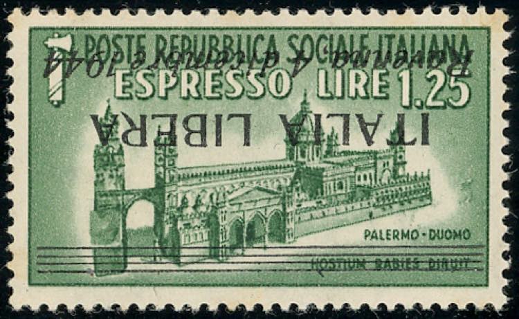 RAVENNA 1944 - 1,25 lire espresso, ... 