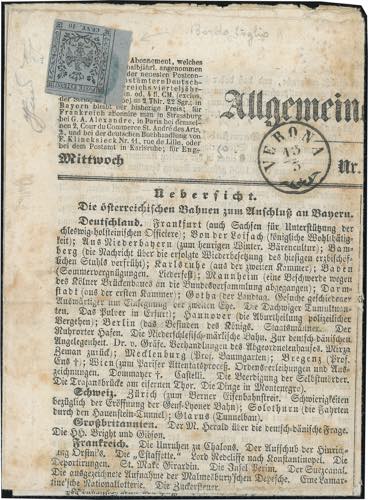 1858 - 10 cent. grigio lillaceo ... 