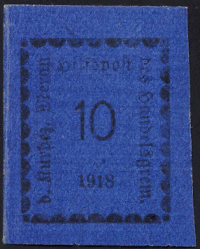 MERANO 1918 - 10 h. oltremare ... 