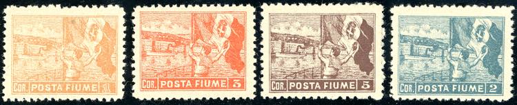 FIUME 1919 - Vedute, dent. 10 1/2, ... 