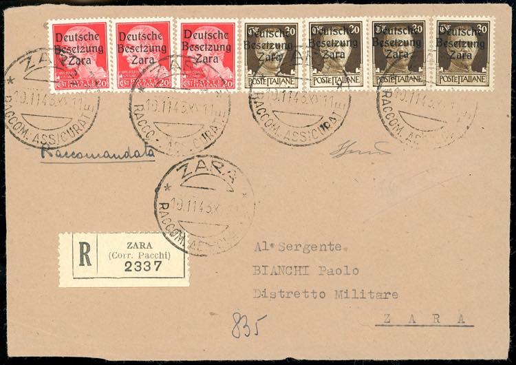 OCCUPAZIONE TEDESCA ZARA 1943 - 20 ... 