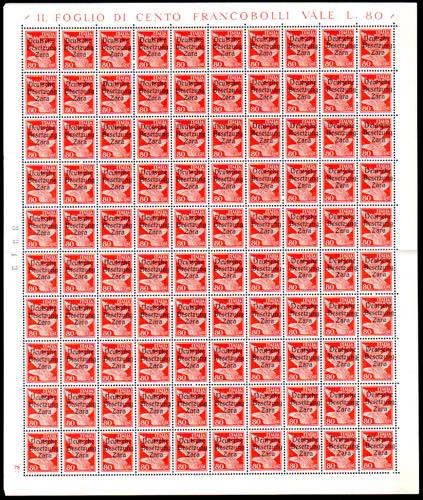 OCCUPAZIONE TEDESCA ZARA POSTA ... 