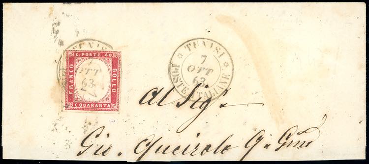 TUNISI 1863 - 40 cent. IV ... 