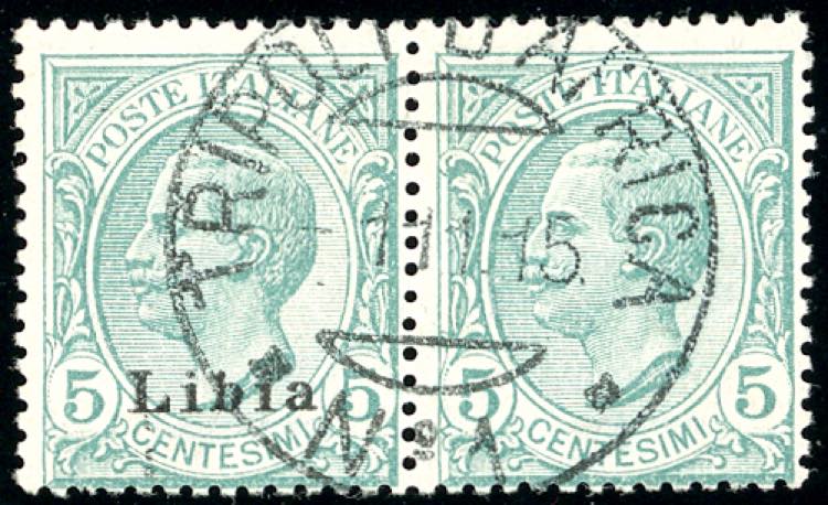 1912 - 5 cent. Leoni, coppia ... 
