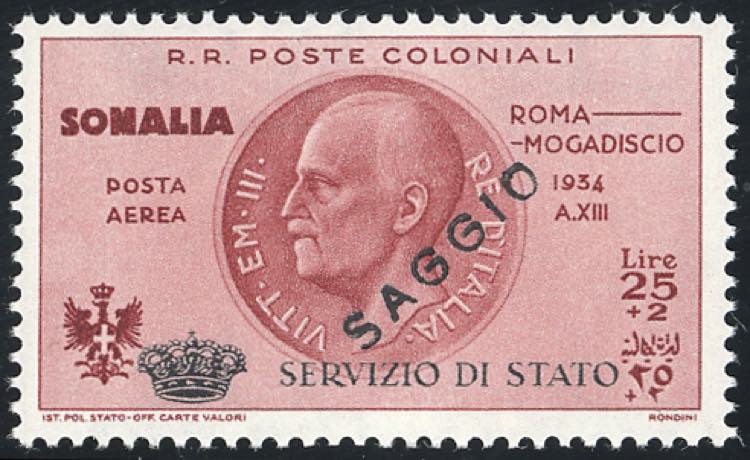 SERVIZIO AEREO 1934 - 25 + 2 lire  ... 