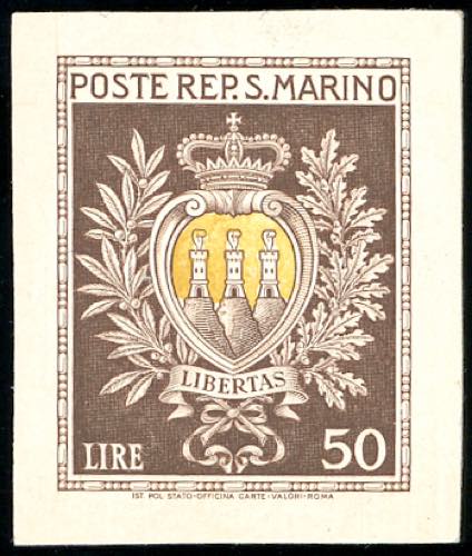 1946 - 50 lire Stemmi (295), prova ... 