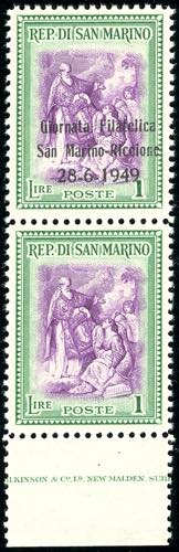 1949 - 1 lira Giornata Filatelica, ... 