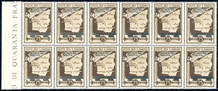 1945 - 75 cent. Caduta del ... 