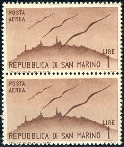 1946 - 1 lira Vedute, coppia ... 