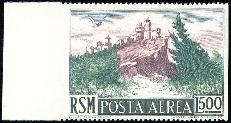 1950 - 500 lire Vedute, non ... 