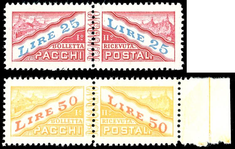 1946 - 25 e 50 lire (31/32), gomma ... 