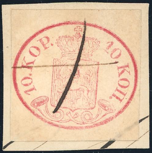 FINLANDIA 1856 - 10 K. Stemma e ... 