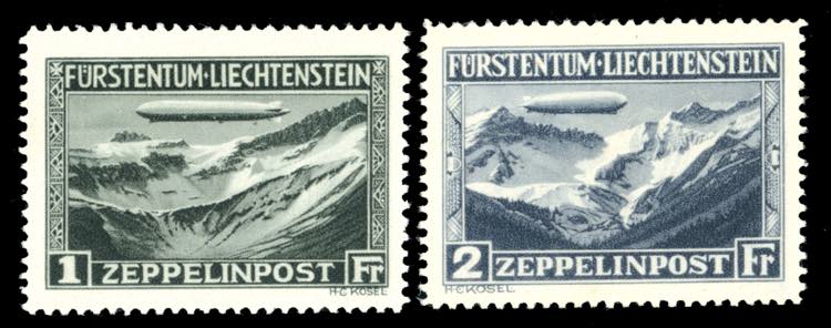 LIECHTENSTEIN 1931 - Zeppelin, ... 