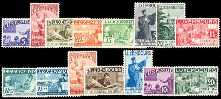 LUSSEMBURGO 1935 - Intellettuali, ... 