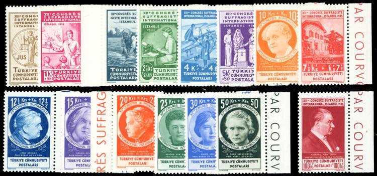 TURCHIA 1935 - Suffragette, serie ... 