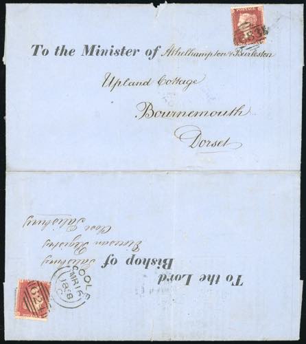 1858 - GREAT BRITAIN - Redirected ... 