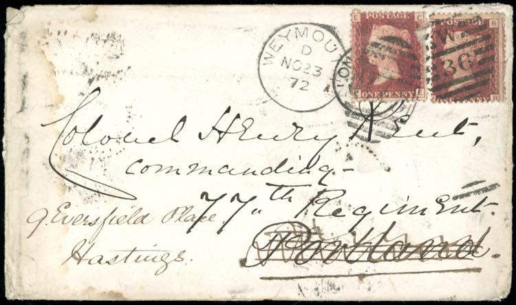 1872 - GREAT BRITAIN - Redirected ... 