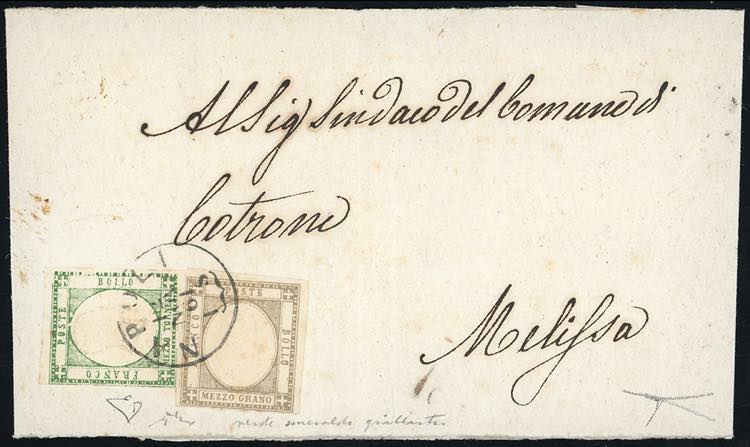 1861 - 1/2 tornese verde smeraldo, ... 