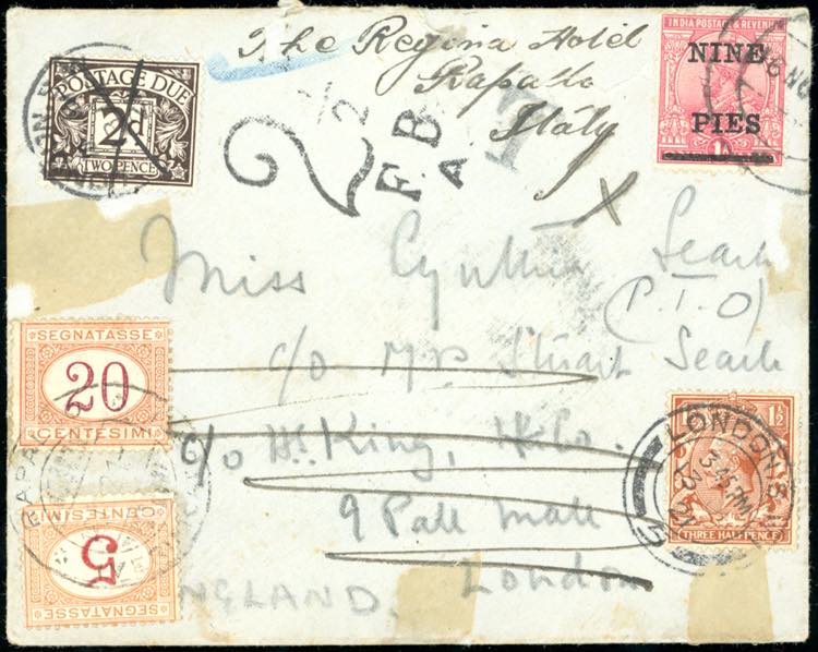 1921 - INDIA/GREAT BRITAIN/ITALY - ... 