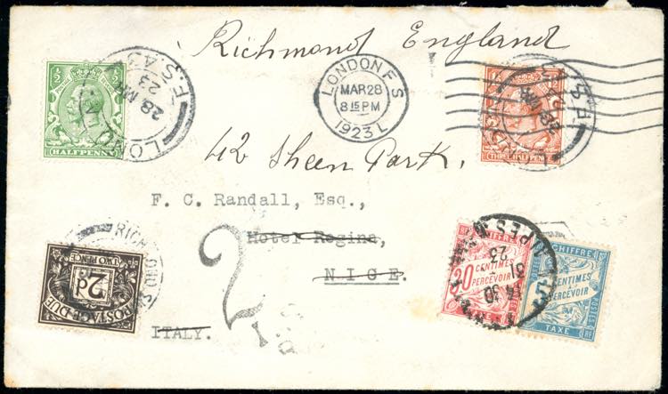 1923 - GREAT BRITAIN/FRANCE/GREAT ... 