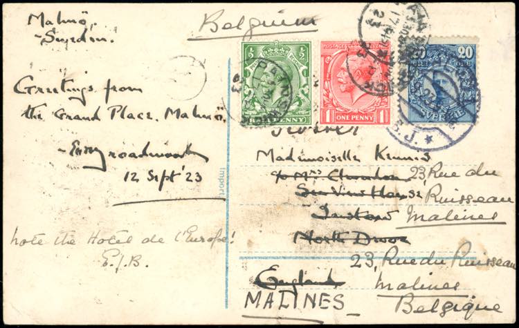 1923 - SWEDEN/GREAT ... 