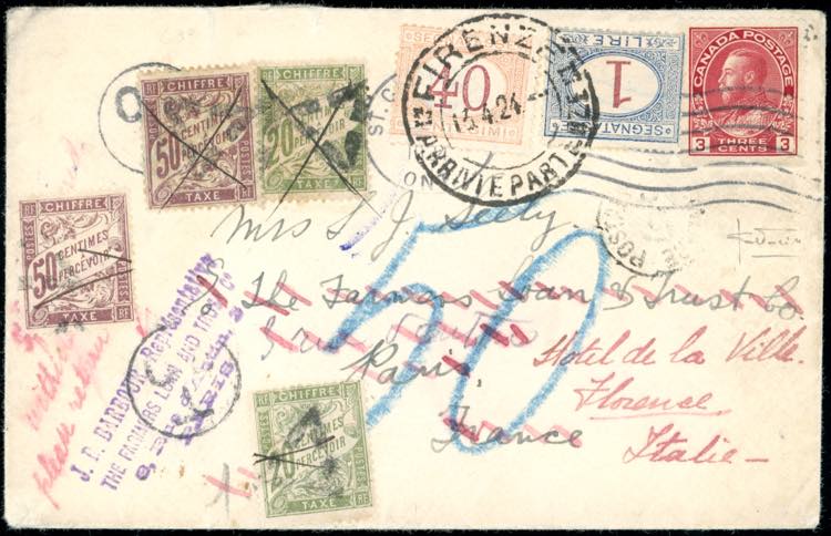 1924 - CANADA/FRANCE/ITALY - ... 