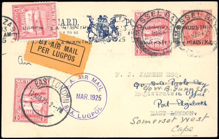 1925 - SOUTH AFRICA AIR MAIL - ... 