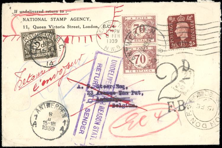 1939 - GREAT BRITAIN/BELGIUM/GREAT ... 