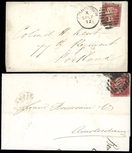 INDIA 1872 - 1 cent. penny red ... 