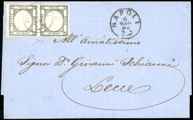 1862 - 1 grano grigio scuro (19a), ... 
