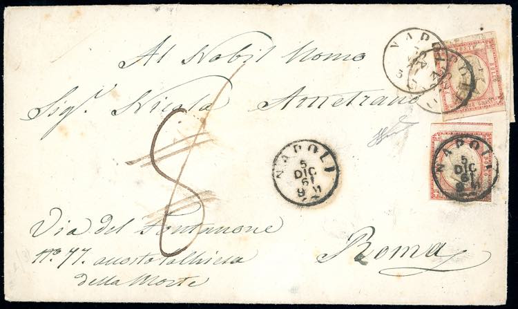 1861 - 5 grana vermiglio (21a), ... 