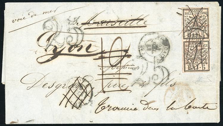 1853 - Lettera scritta a Parma ... 