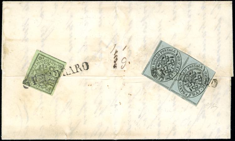 1855 - 1/2 baj grigio azzurro, ... 