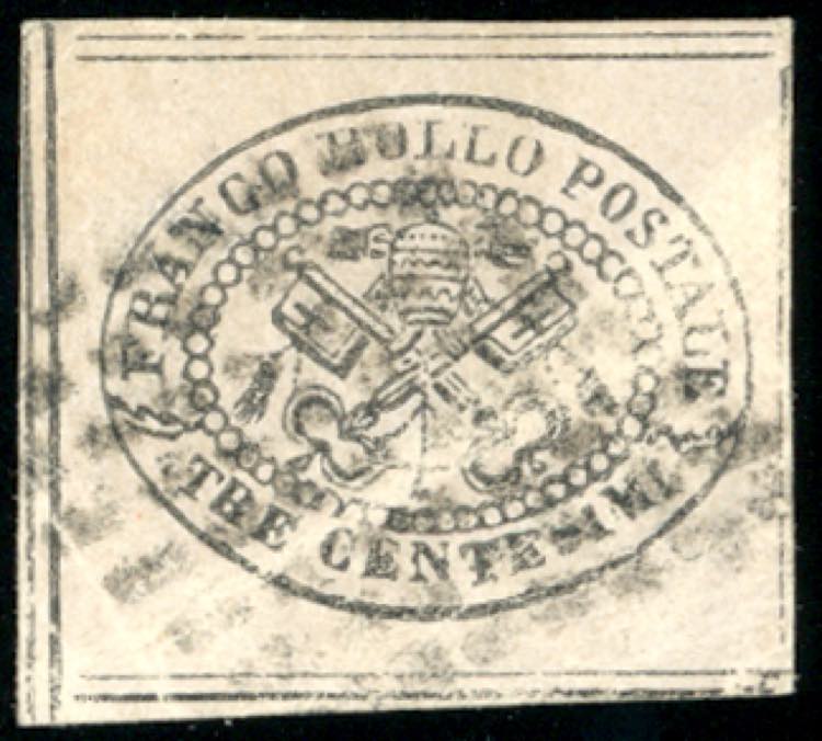 1867 - 3 cent. grigio rosa (14), ... 