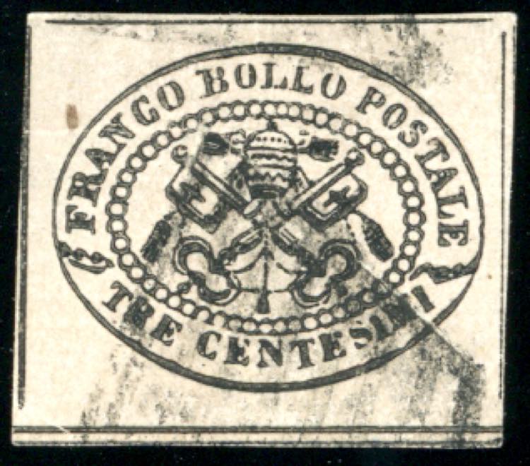 1867 - 3 cent. grigio rosa (14), ... 