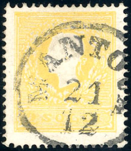 1858 - 2 soldi giallo, I tipo ... 