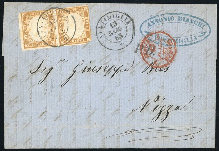 1863 - 10 cent. bistro chiaro ... 