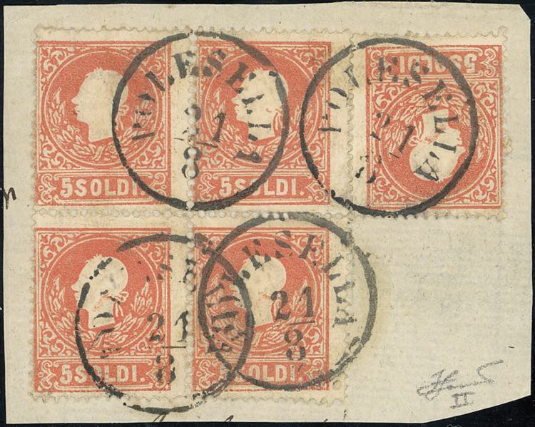 1859 - 5 soldi rosso, II tipo ... 