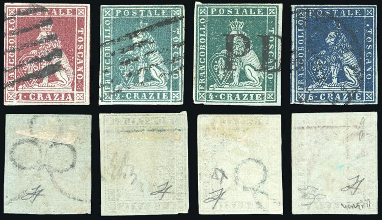 1851 - 1 crazia, 2 crazie, 4 ... 