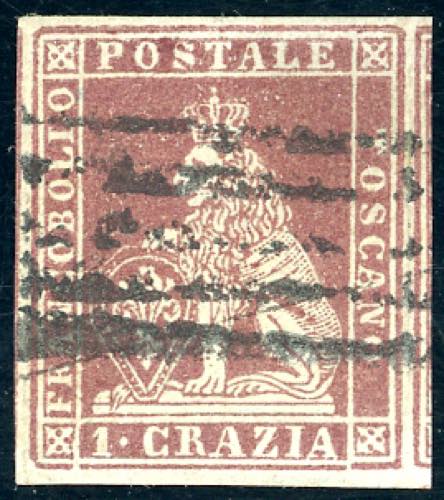 1851 - 1 crazia carminio bruno su ... 