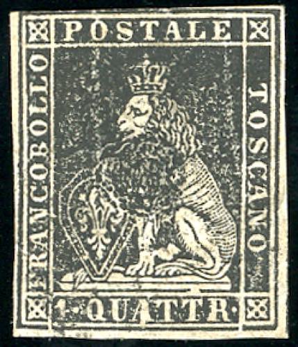 1857 - 1 quattrino nero, II ... 