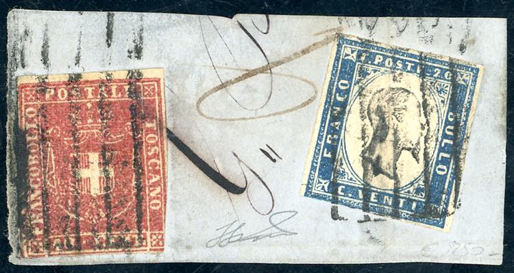 1861 - 40 cent. carminio (21), in ... 