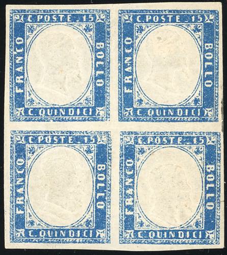 1863 - 15 cent. azzurro chiaro, ... 