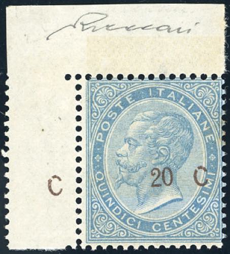 1865 - 20 cent. su 15 cent. Ferro ... 